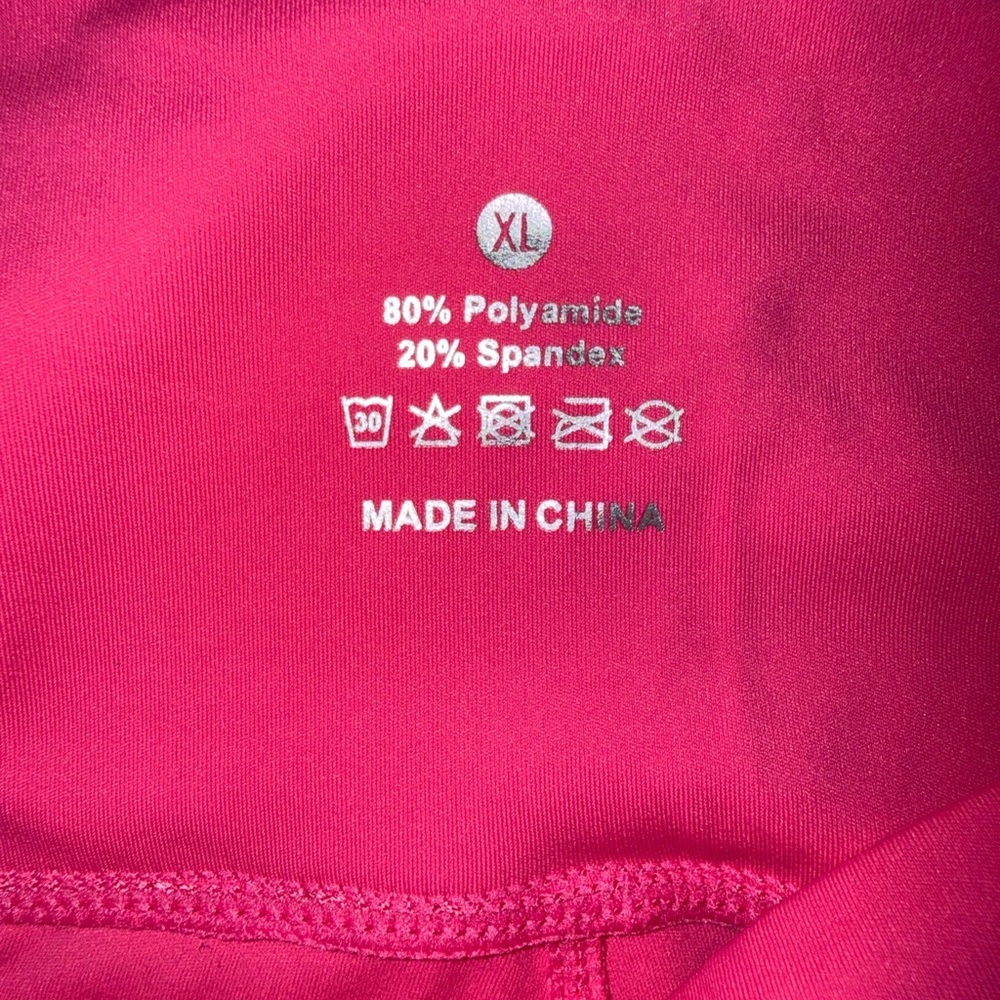 XL Pink Spandex Blend Jogger Leggings